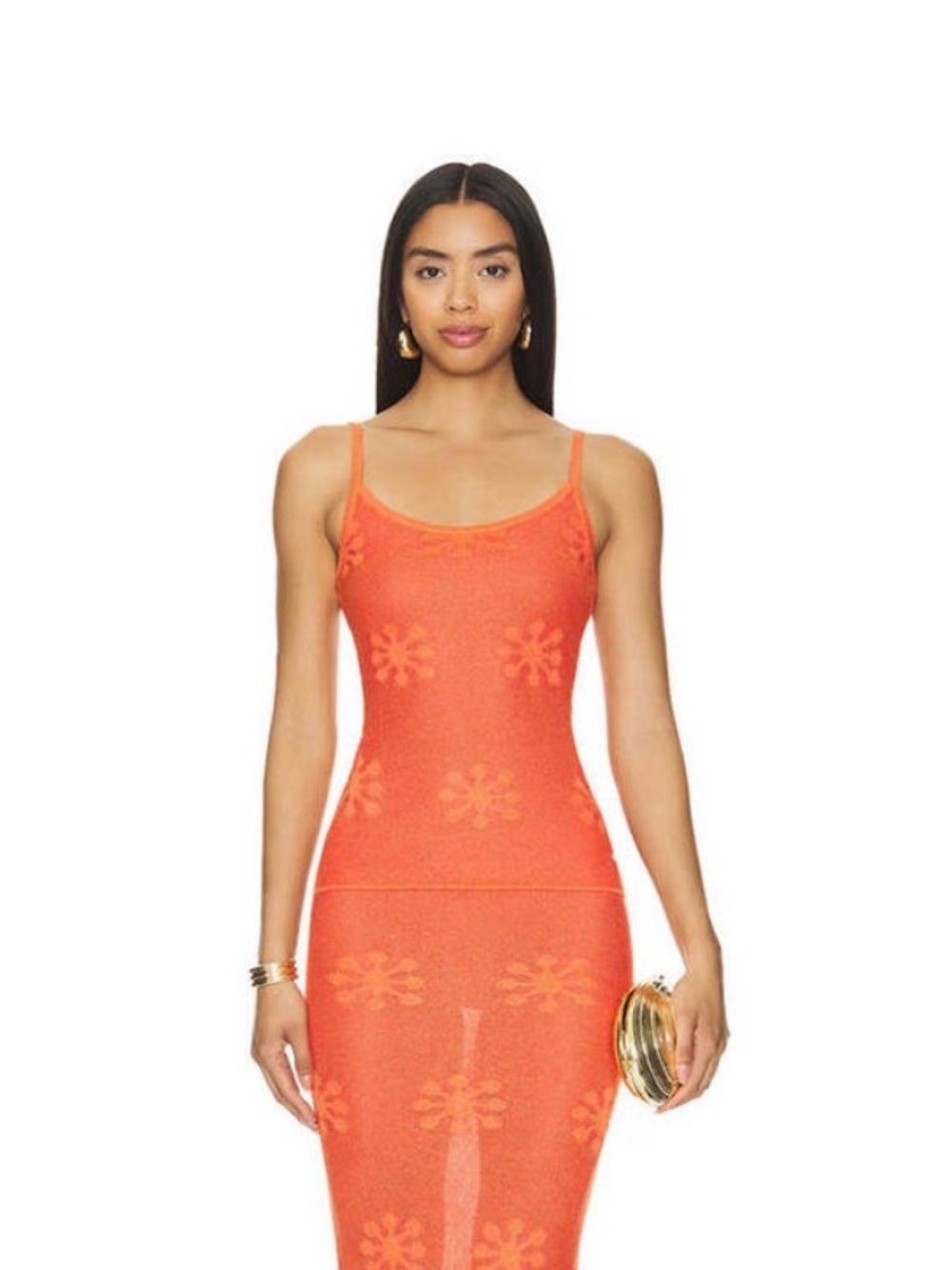Asta Resort Camisole Tank Top in Orange
